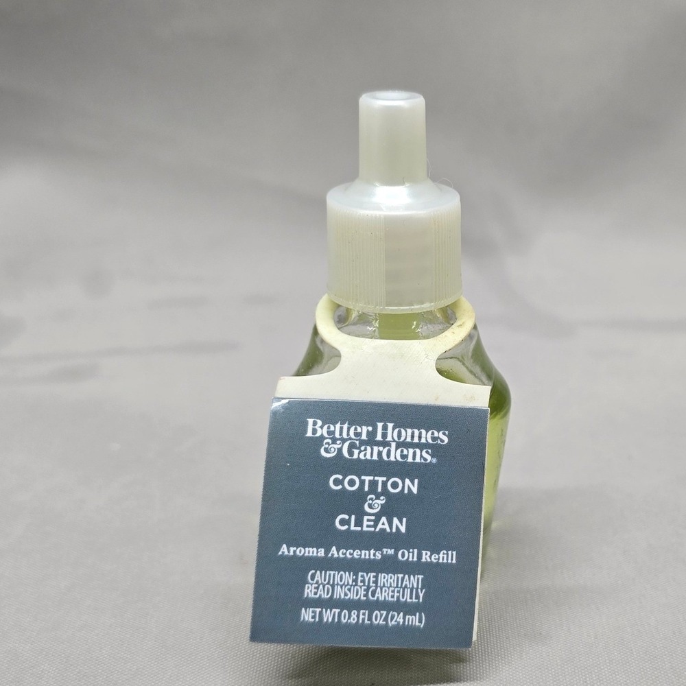 Better Homes & Gardens Oil Refill Cotton & Clean 0.8oz New Fresh Scent Fragrance